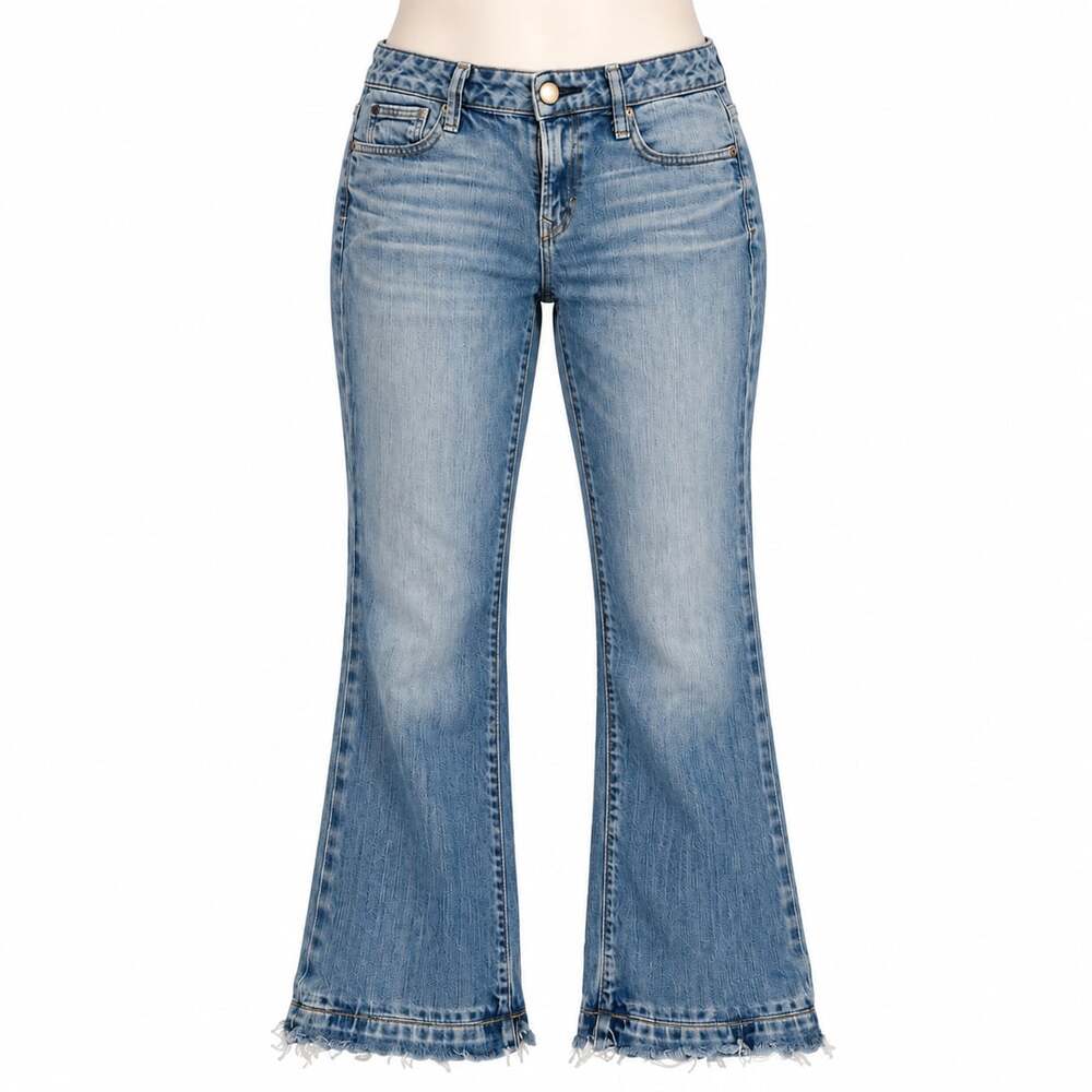 Gap Long & Lean Jeans Women 27/4R Flare Bootcut 2009 Y2K Medium Wash